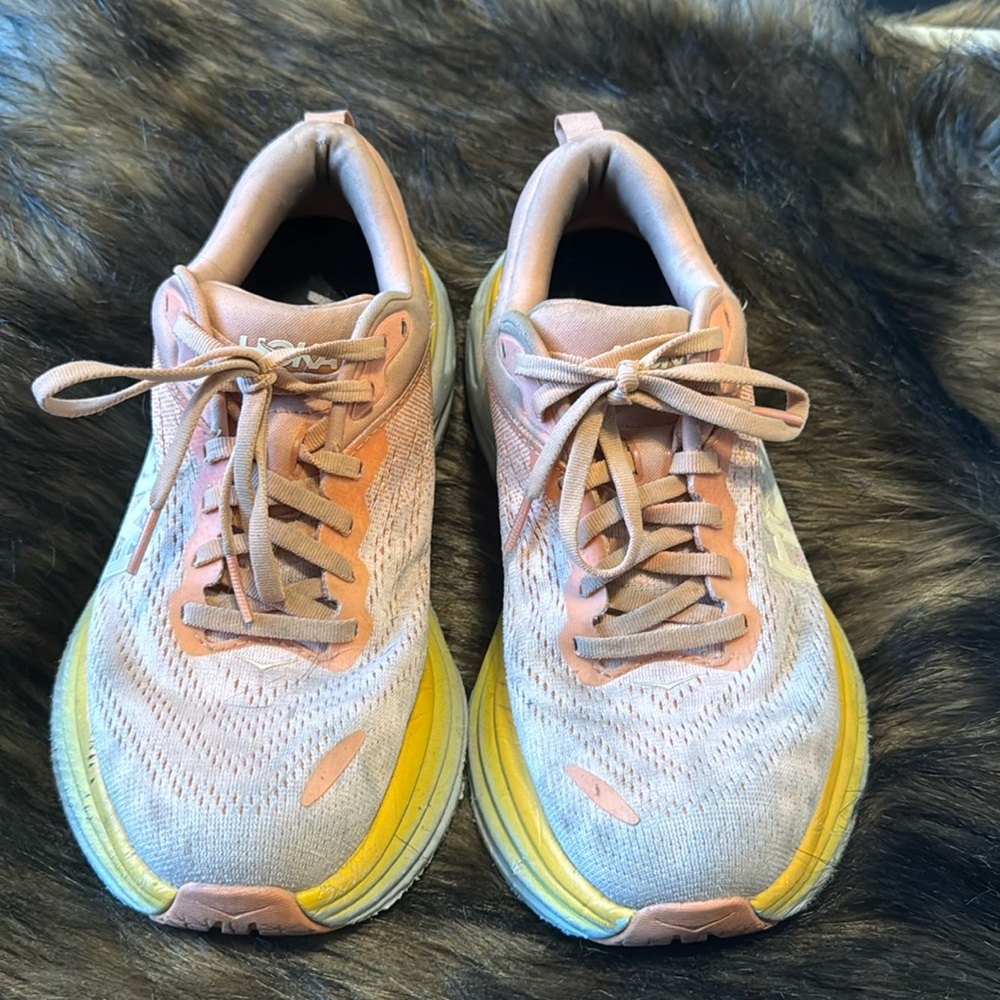 Hoka One One Bondi 8 orange/yellow 7.5B